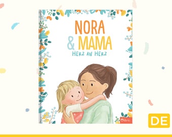 Personalisiertes Mama-Buch: Herz an Herz - Individuelles Geschenk zum Geburtstag
