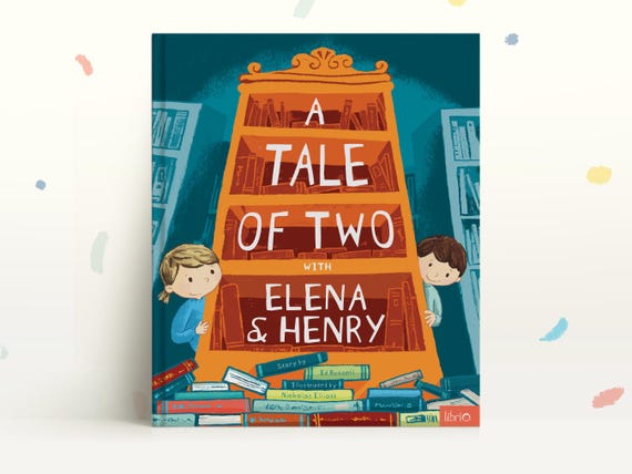 Personalized book gift for two kids: 'A Tale of Two'. Perfect for siblings, cousins & friends.