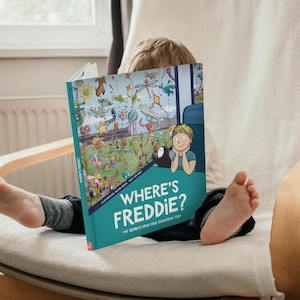 A personalized Search-And-Find book. European Adventure Book, Gifts for Kids 2-7, Add a secret messages, Unique Easter gift, Birthday gift