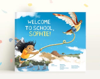 Personalized Back to School Book: Welcome to School | Custom First Day of School Gift with Name