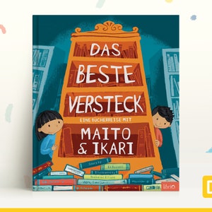 Personalisiertes Bilderbuch 'Das Beste Versteck' Personalisierbar für zwei Kinder 2-8, für Geschwister, Geschenk für Cousins & beste Freunde Bild 1