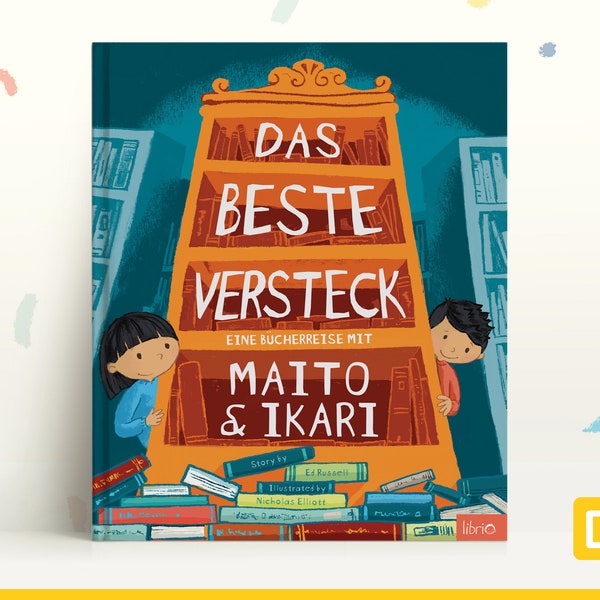 Personalisiertes Bilderbuch 'Das Beste Versteck' Personalisierbar für zwei Kinder 2-8, für Geschwister, Geschenk für Cousins & beste Freunde