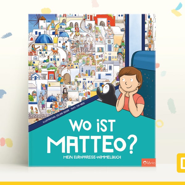 Personalisiertes ‘Mein Reise-Wimmelbuch durch Europa’ Geschenke für Kinder 2-7, füge eine geheime Nachricht hinzu, gestalte dein Buchcover