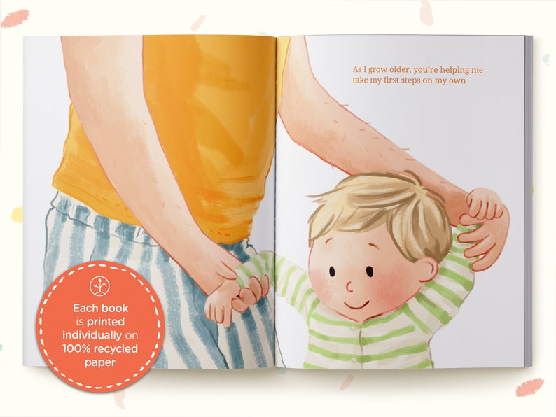 Lost for Words, a personalized book featuring father and child a perfect gift for dads image 10