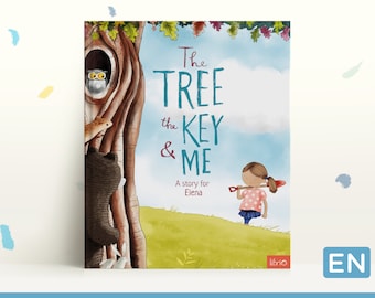 Livre personnalisé pour enfants, livre d’histoires « L’arbre, la clé et moi » Cadeaux personnalisés pour les enfants de 1 à 7 ans, souvenir unique, cadeau d’anniversaire personnalisé