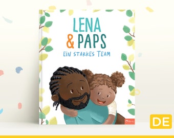 Personalisiertes Papa-Buch – Ein starkes Team | Bilderbuch für Papa und Kind, Individuelles Weihnachtsgeschenk.
