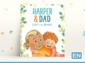 The perfect personalized Christmas gift for Dads: Lost for Words, a book featuring father and child