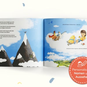 Personalisiertes Bilderbuch Sei Mutig, für Kinder 4-8, Kinder aus aller Welt geben Tipps fürs neue Schuljahr, Geschenk zur Einschulung Bild 10