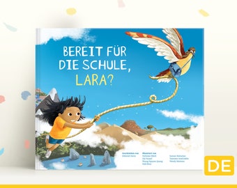 Personalisiertes  Bilderbuch ‘Sei Mutig’, für Kinder 4-8, Kinder aus aller Welt geben Tipps fürs neue Schuljahr, Geschenk zur Einschulung