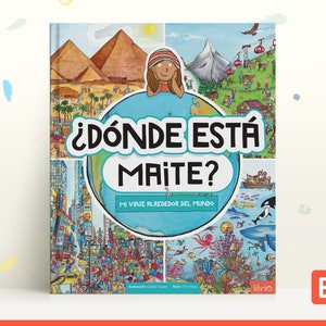 Busca y encuentra ‘Mi viaje alrededor del mundo’, Un viaje personalizado, Regalos para niños de 2 a 7 años, Regalo único
