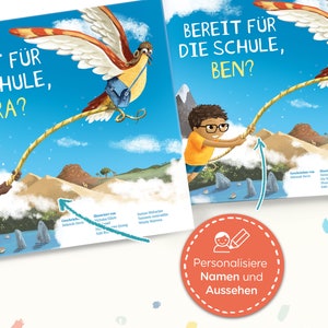 Personalisiertes Bilderbuch Sei Mutig, für Kinder 4-8, Kinder aus aller Welt geben Tipps fürs neue Schuljahr, Geschenk zur Einschulung Bild 5