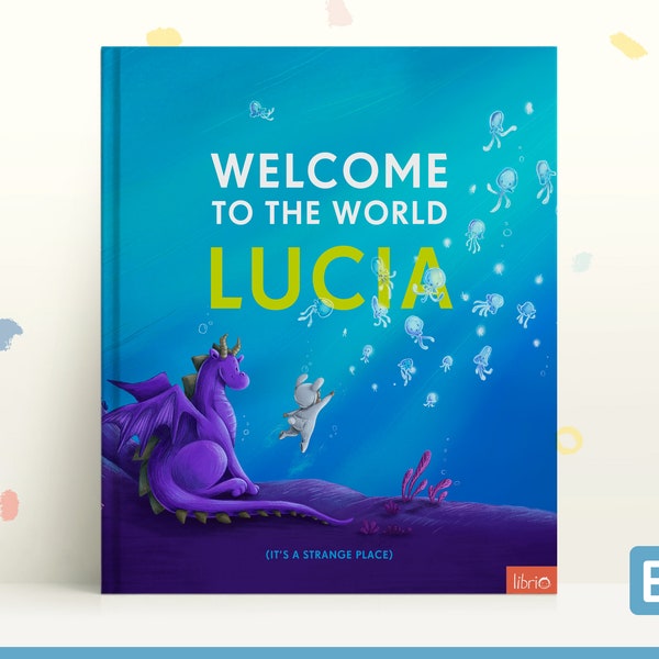 Personalized Baby Book ‘Welcome To the World’, For Children 0-3, Unique Gift for Newborn, New Parents, Christenings & Birthday