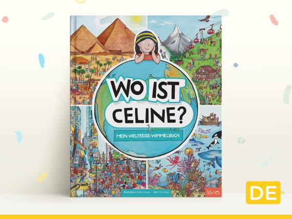 Personalisiertes Wimmelbuch für Kinder – Meine Weltreise | Individueller Name & Charakter | Geschenk für Kinder 2-7 Jahre