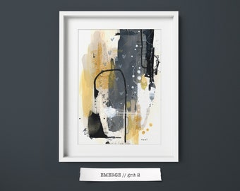ORIGINAL ABSTRACT PAINTING // grit 2 // wall art // modern // funky