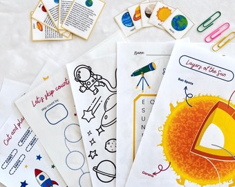 Solar System Activity Bundle: Homeschool Space Games (PDF)