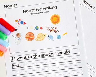 Kids Writing Paper Instant Download Opinion, Informational and Narrative  Writing Homeschool Writing 