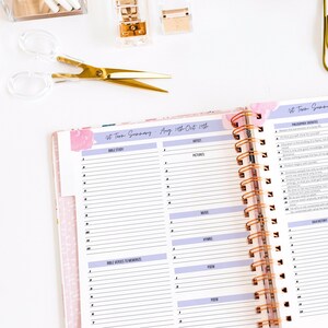 Planejador de educação domiciliar | Modelos de Planner Editáveis Canva | Ensino doméstico para impressão | Programação diária do ensino em casa | Ritmo Diário