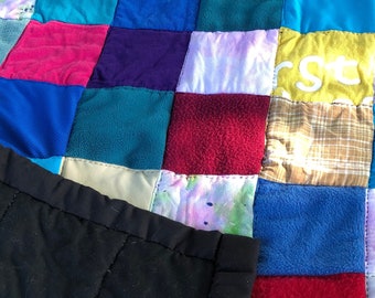 T-shirt patchwork deken