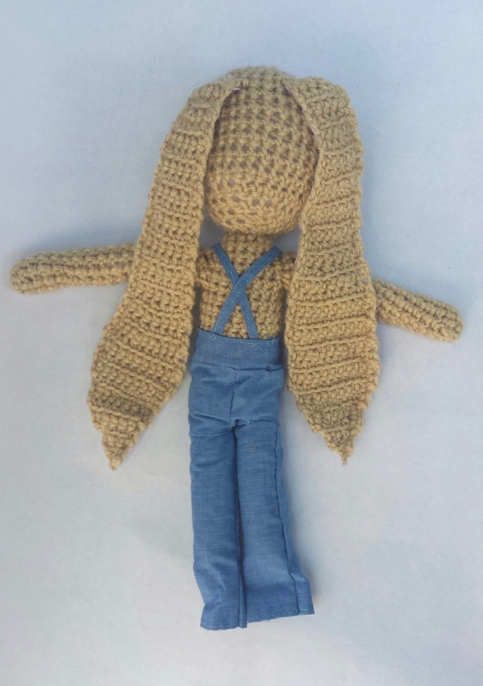 Crochet Rabbit in Overalls Etsy