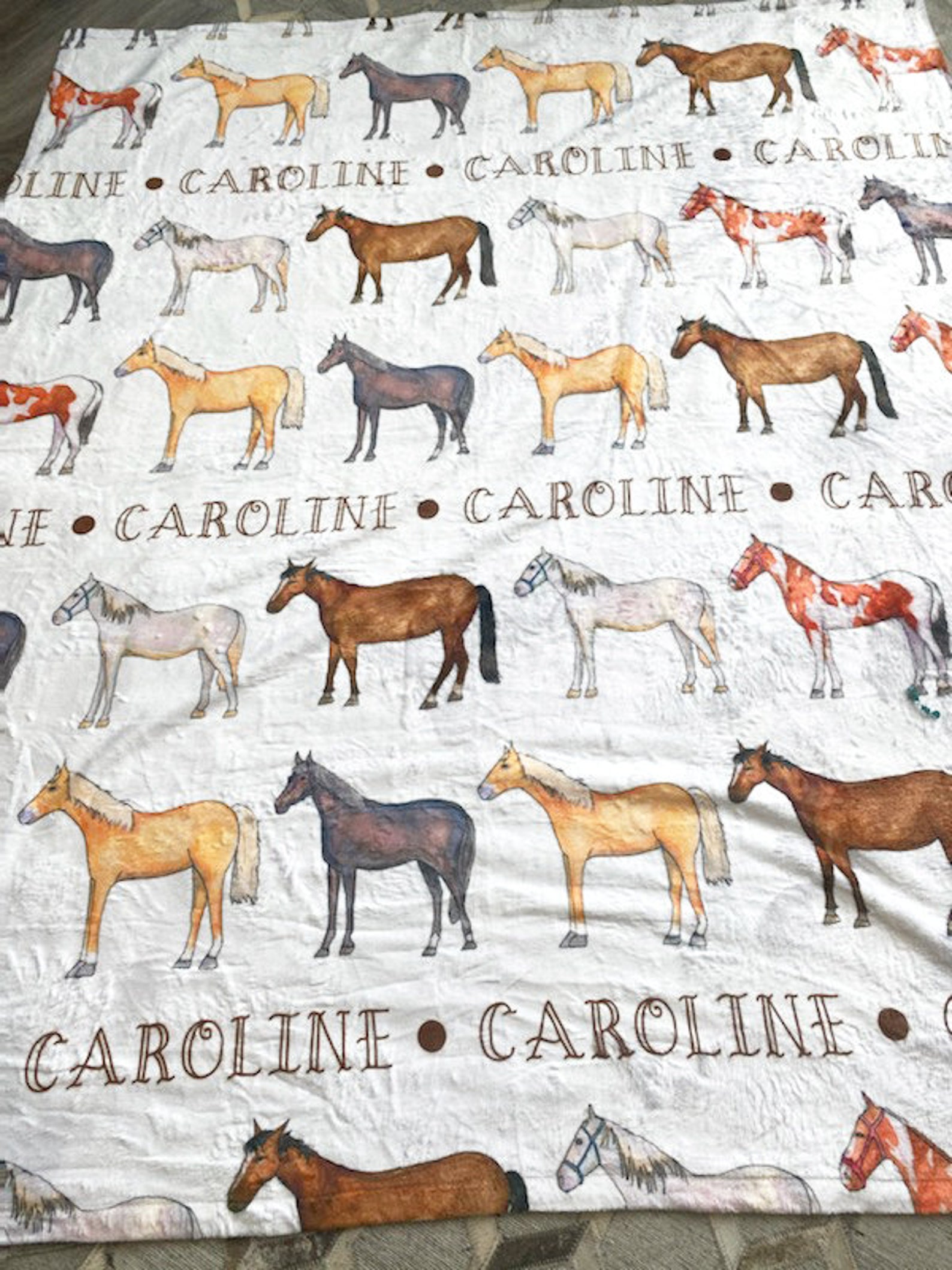 Personalized Horse Blanket Horse Name Blanket Name Blanket Etsy