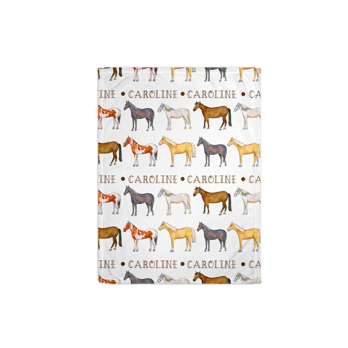 Personalized Horse Blanket Horse Name Blanket Name Blanket Etsy