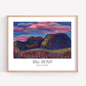 Big Bend National Park Art Print, Big Bend National Park, Big Bend, Art Print