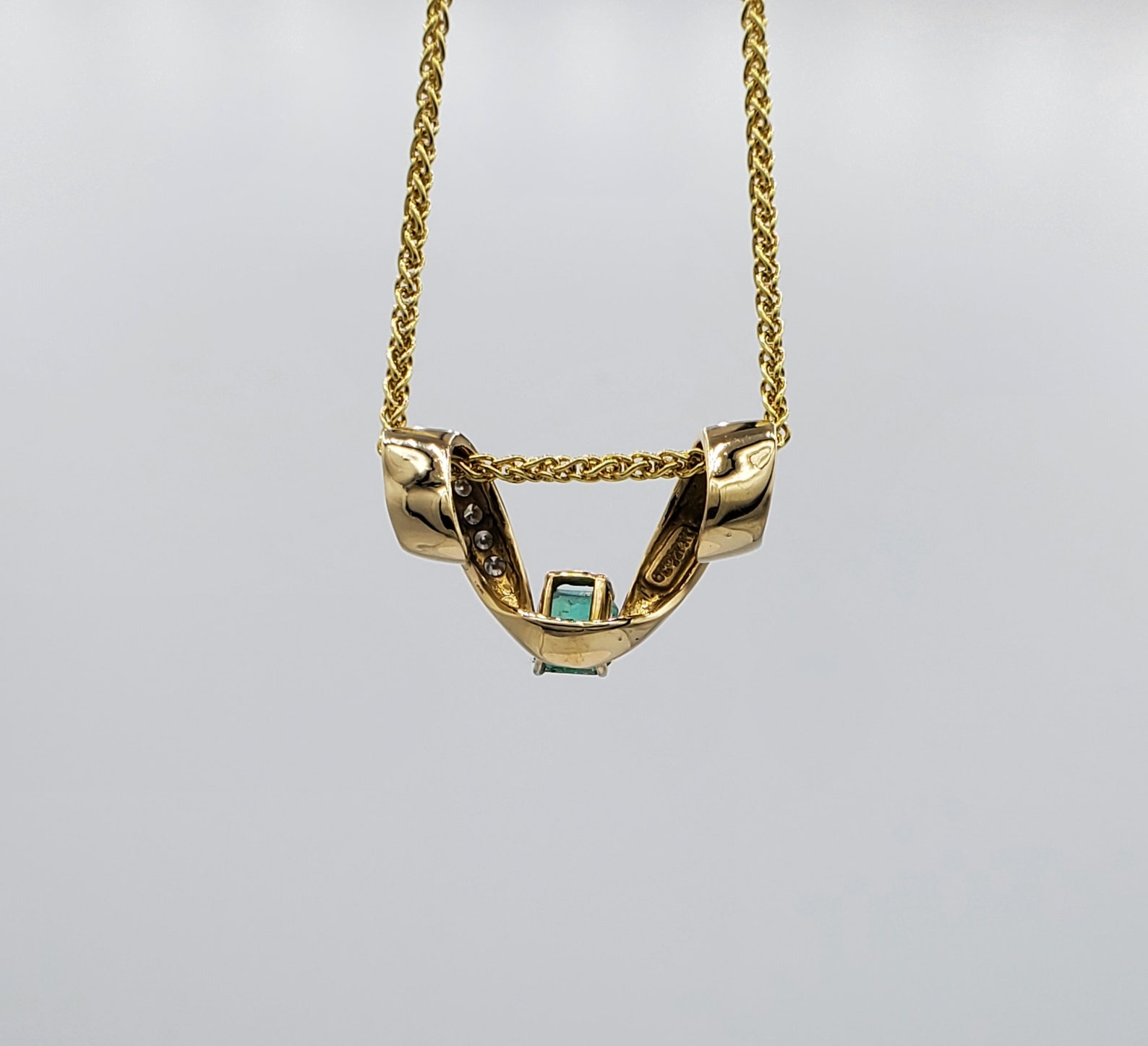 14kt Yellow Gold Omega Necklace Enhancer Vibrant Natural Etsy