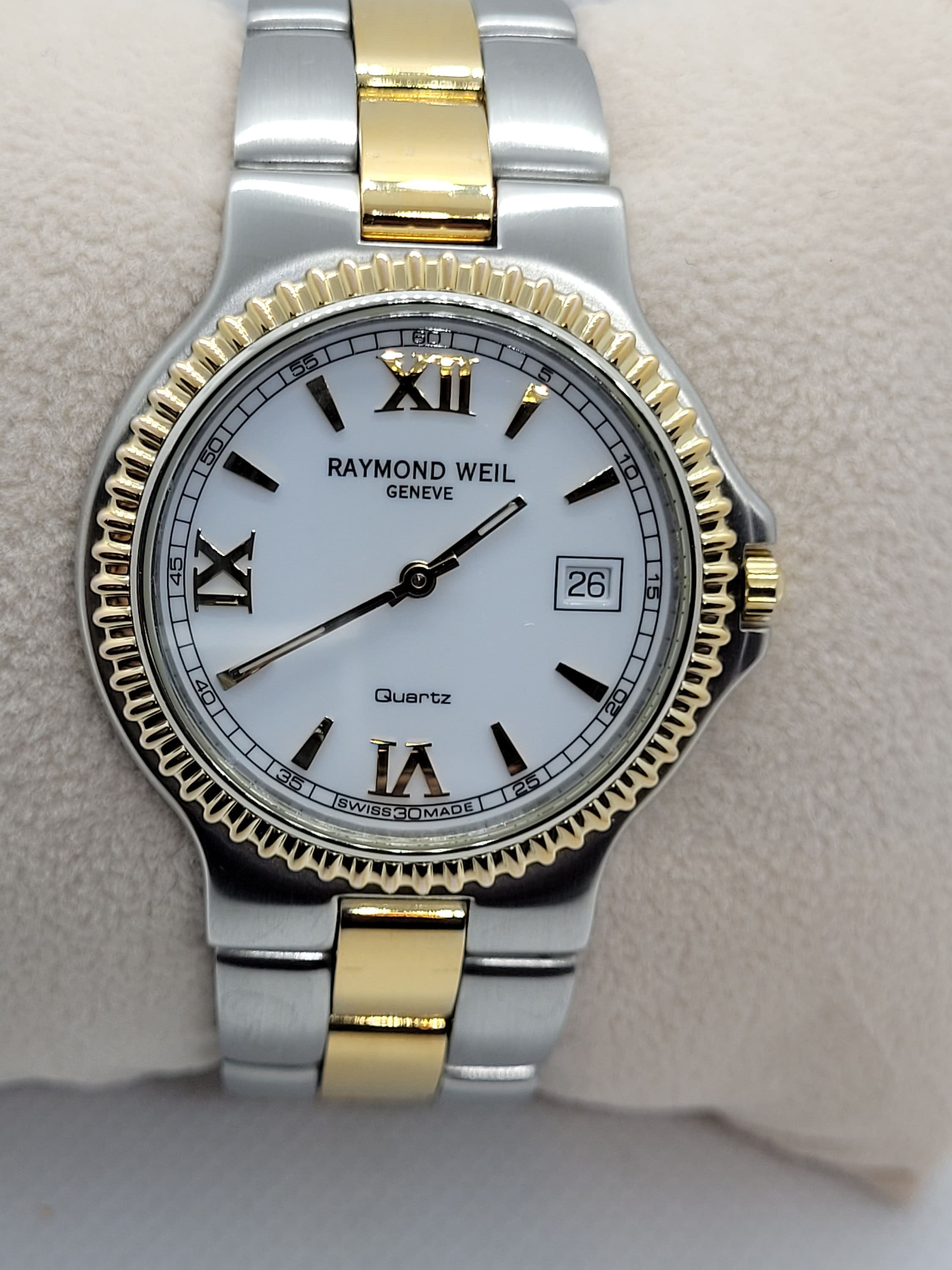 Raymond Weil Watch Stainless Steel and 18kt , Model Number 9280 X565729,  36mm Case, 20mm Lug Width, Original Box, Good Condition - Etsy