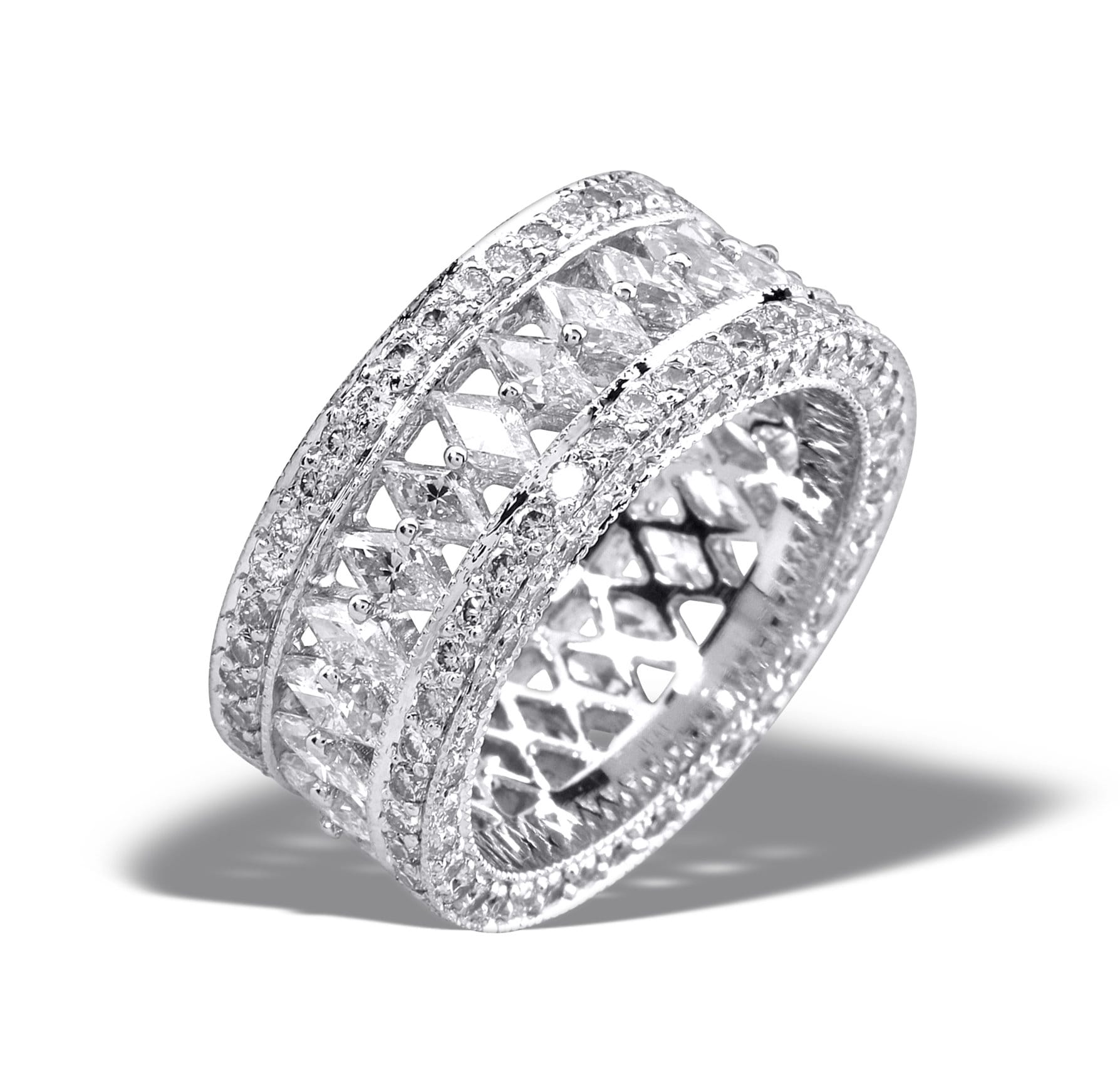 Platinum diamond 2024 eternity ring