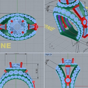 Custom Design Your Ring or Jewelry , Scale Artwork, 3D Model, 3D CAD Design, Engagement Ring, Design Wedding Ring, Custom Wedding Ring