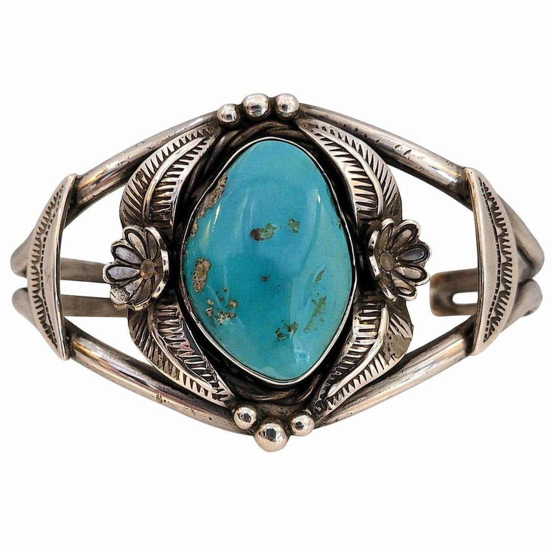 Rare Turquoise Sterling Silver Cuff – Frank Atencio Frank Atencio