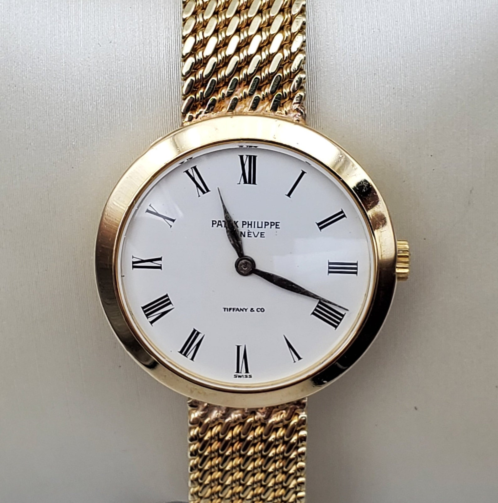 Patek Philippe Tiffany Co 18kt/14kt Yellow Gold Watch 24mm | Etsy