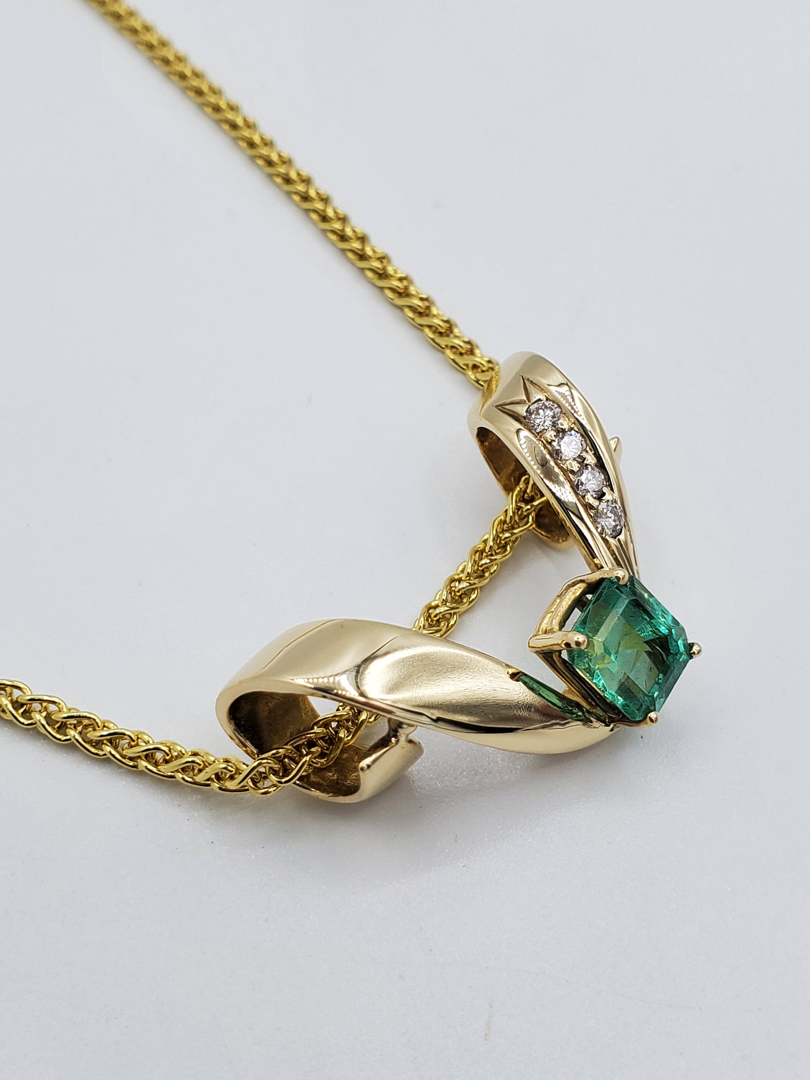 14kt Yellow Gold Omega Necklace Enhancer Vibrant Natural Etsy