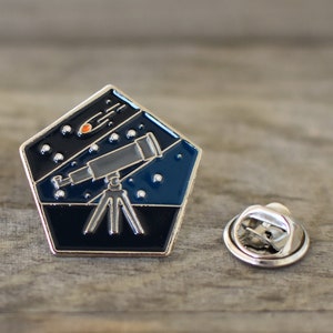 Telescope Enamel Pin