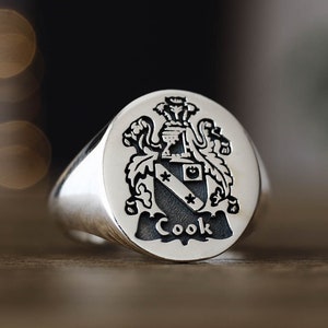 Coat of Arms Signet Ring, Family Crest Rings, Family Crest Signet Ring, Custom Signet Ring, Crest Ring, Family Rings, Mens Signet Ring, Ring