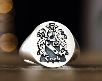 Coat of Arms Signet Ring, Family Crest Rings, Family Crest Signet Ring, Custom Signet Ring, Crest Ring, Family Rings, Mens Signet Ring, Ring