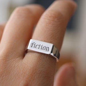 Anillos personalizados, anillos con palabras, anillos con palabras, joyas con citas, anillos con mensaje, joyas personalizadas, anillos con palabras personalizadas, anillos con nombre personalizado