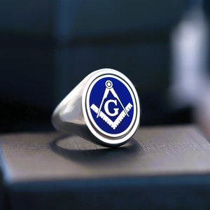 Swivel Masonic Signet Ring, Masonic Signet Ring, Freemason Ring, Free Mason Ring, Mens Masonic Rings, Master Mason Ring, Unique Masonic Ring