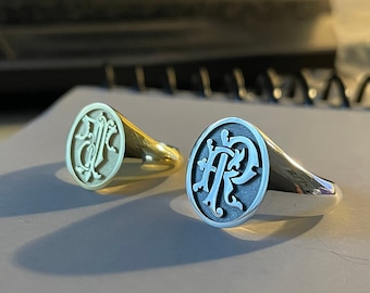 Custom Engraved Rings, Mens Gold Signet Ring, Custom Signet Ring, Engraved Rings for Men, Mens Signet Ring, Mens Pinky Rings, Engraved Rings