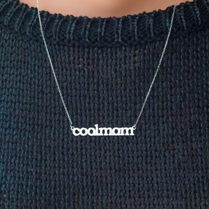 Mom Necklace, Gold Mom Necklace, Jewelry for Mom, Mother&#39;s Necklace, Necklace for Mothers Day, Gift for Mother, Mothers Day Gift, Mom Gift