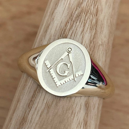 Masonic Rings Freemason Ring Master Mason Rings Free Mason Etsy