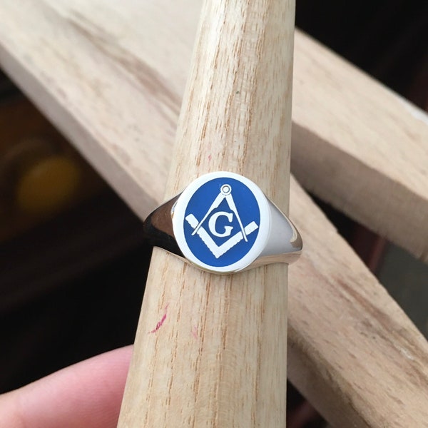 Silver Masonic Rings, Blue Enamel Masonic Ring, Freemason Ring, Masonic Rings, Master Mason Rings, Gold Masonic Rings, Mens Masonic Rings