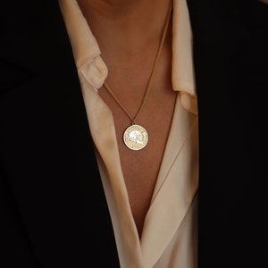 Memento Mori Halskette Gold, Memento Mori Anhänger, Stoische Halskette, Memento Mori Kette, Memento Mori Gold Anhänger, Memento Halskette Gold