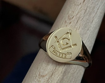 Masonic Rings with Lodge Number, Gold Freemason Ring, Masonic Rings, Master Mason Rings, Free Mason Ring, Mens Masonic Rings, Mason Jewelry