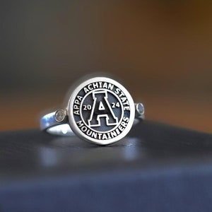 Silver Class Ring, Class Ring Silver, College Class Ring, Custom College Ring, Ring for Graduation College, College Graduation Ring