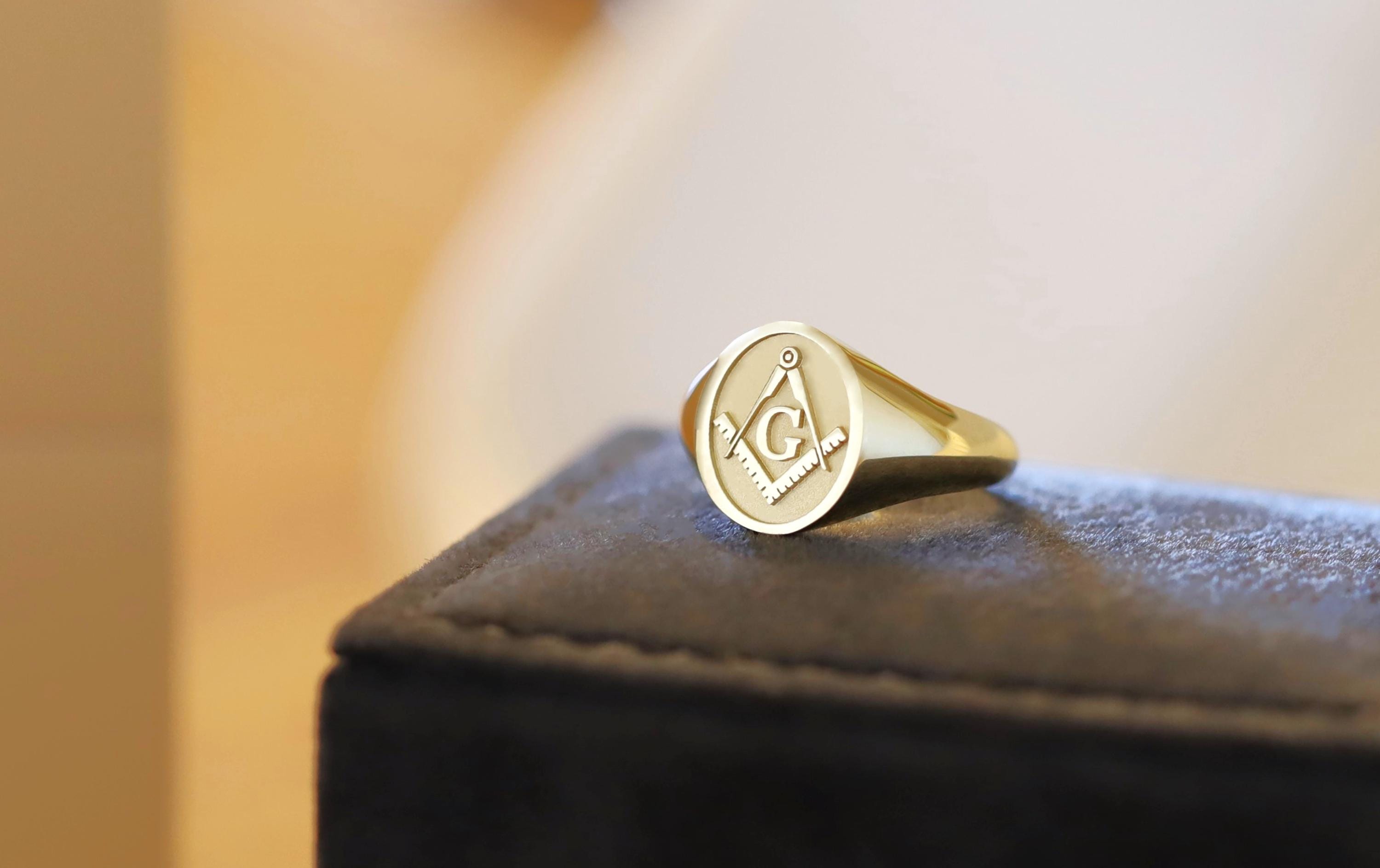 Gold Masonic Rings, Masonic Rings, Freemason Ring, Master Mason Rings ...