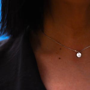 Colar com Inicial de Prata, Colar com Disco, Colar com Inicial de Disco, Colar com Inicial de Ouro Rosa, Colar Personalizado de Ouro, Colar com Letra Dourada
