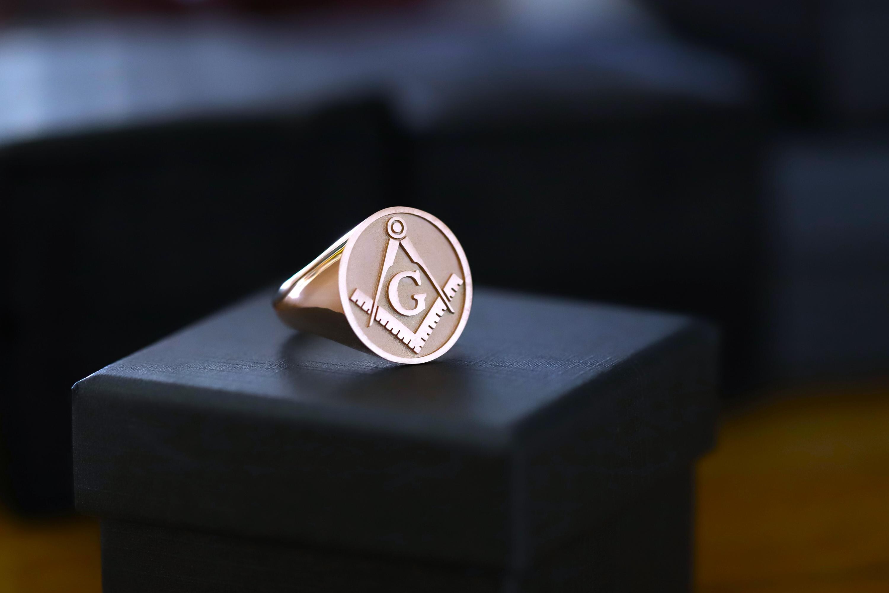 Gold Masonic Rings, Masonic Rings, Freemason Ring, Master Mason Rings ...