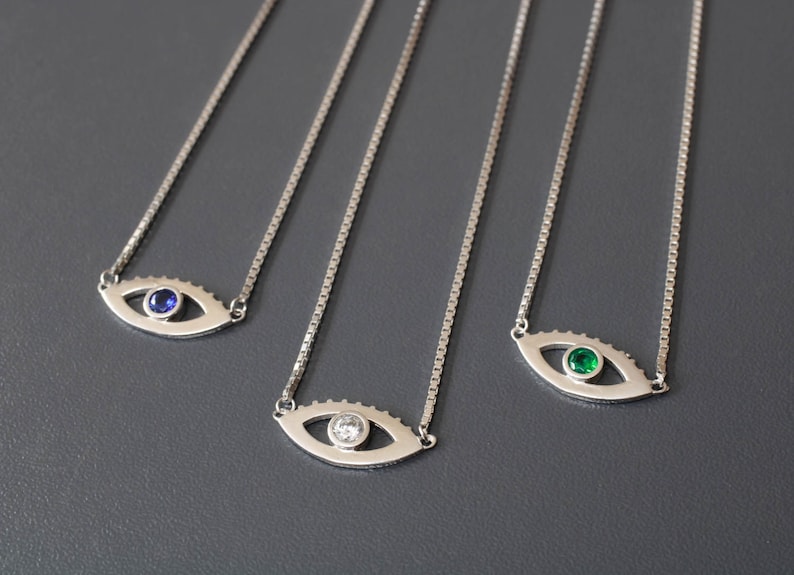Eye Necklace Eye Pendant Necklace Evil Eye Jewelry Blue Evil Eye Necklace Silver Evil Eye Necklace Gold Eye Necklace Evil Eye Necklace