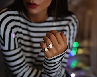 Initial Signet Ring, Old English Signet Ring, Custom Signet Ring, Silver Signet Ring, Initial Engraved Signet Ring, Silver Pinky Signet Ring